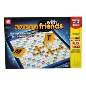 Words With Friends Board Game Zynga Complete with Plastic Letter Alphabet Tiles